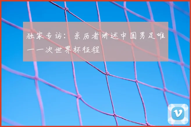 独家专访:亲历者讲述中国男足唯一一次世界杯征程